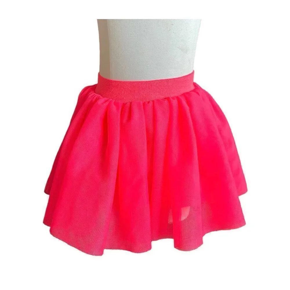 Baby Girls Cat & Jack Neon Pink Tutu Skirt - Sz 12 mo